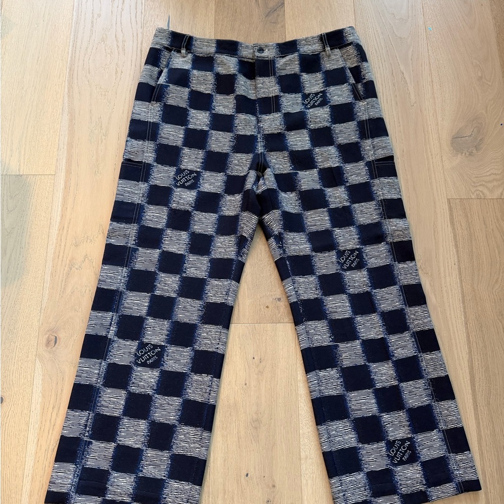 Louis Vuitton Damier pants sz 60 38 40 blue grey 2024 RM241M jeans